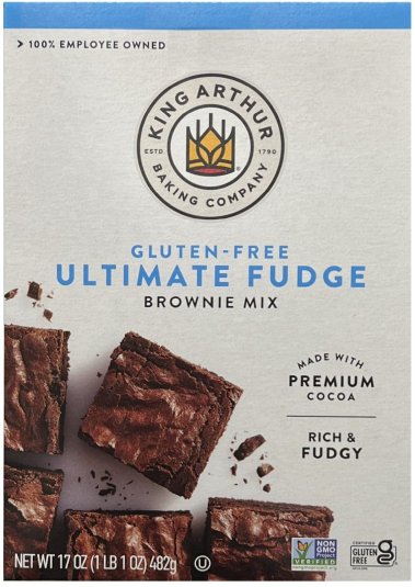 KING AUTHUR ULTIMATE FUDGE BROWNIE MIX GLUTEN FREE (image for) KING AUTHUR ULTIMATE FUDGE BROWNIE MIX GLUTEN FREE