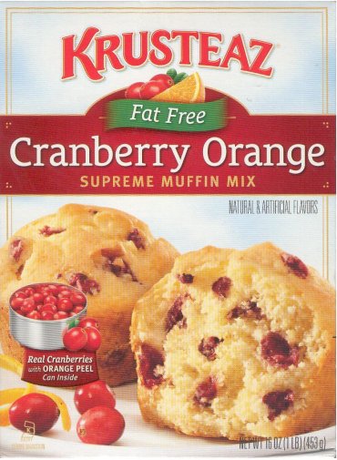 KRUSTEAZ CRANBERRY ORANGE SUPREME MUFFIN MIX (image for) KRUSTEAZ CRANBERRY ORANGE SUPREME MUFFIN MIX