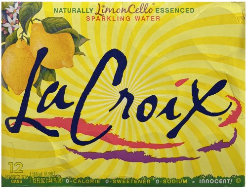 LA CROIX NATURALLY LIMON CELLO ESSENCED SPARKLING WATER (image for) LA CROIX NATURALLY LIMON CELLO ESSENCED SPARKLING WATER