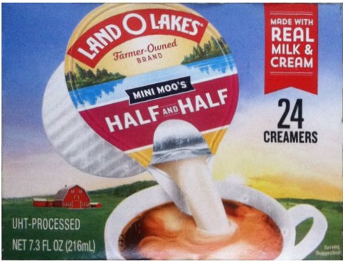 LAND O LAKES HALF AND HALF CREAMERS (image for) LAND O LAKES HALF AND HALF CREAMERS