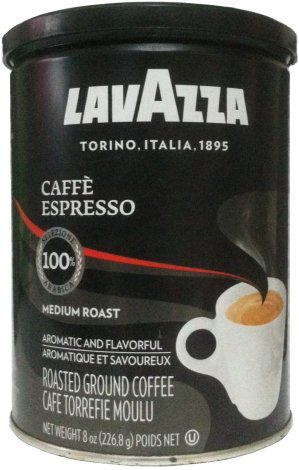 LAVAZZA CAFFE ESPRESSO MEDIUM ROAST GROUND COFFEE (image for) LAVAZZA CAFFE ESPRESSO MEDIUM ROAST GROUND COFFEE