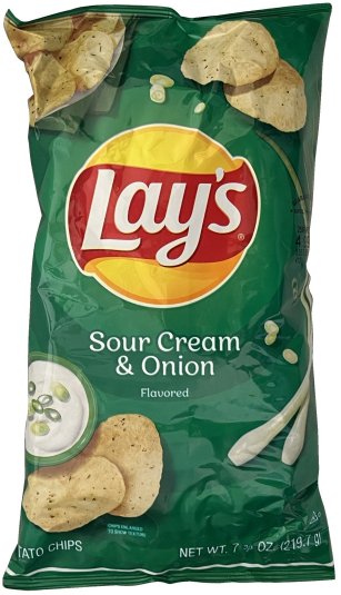 LAY'S SOUR CREAM & ONION POTATO CHIPS (image for) LAY'S SOUR CREAM & ONION POTATO CHIPS