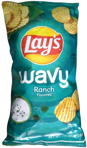 LAY'S WAVY RANCH FLAVORED POTATO CHIPS (image for) LAY'S WAVY RANCH FLAVORED POTATO CHIPS