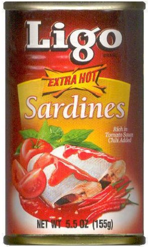 LIGO SARDINES IN TOMATO SAUCE EXTRA HOT (image for) LIGO SARDINES IN TOMATO SAUCE EXTRA HOT