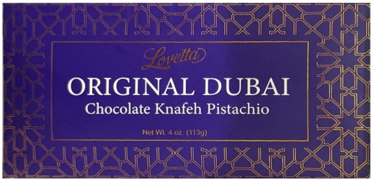 LOVETTA ORIGINAL DUBAI CHOCOLATE KNAFEH PISTACHIO (image for) LOVETTA ORIGINAL DUBAI CHOCOLATE KNAFEH PISTACHIO