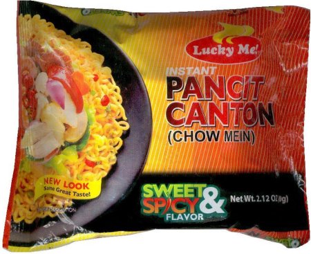 LUCKY ME PANCIT CANTON CHOW MEIN SWEET & SPICY FLAVOR (image for) LUCKY ME PANCIT CANTON CHOW MEIN SWEET & SPICY FLAVOR