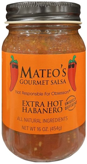 MATEO'S GOURMET SALSA EXTRA HOT HABANERO (image for) MATEO'S GOURMET SALSA EXTRA HOT HABANERO
