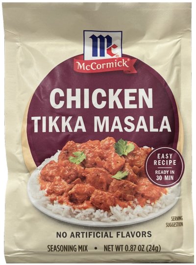 McCORMICK CHICKEN TIKKA MASALA SEASONING MIX (image for) McCORMICK CHICKEN TIKKA MASALA SEASONING MIX