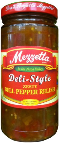 MEZZETTA DELI-STYLE ZESTY BELL PEPPER RELISH (image for) MEZZETTA DELI-STYLE ZESTY BELL PEPPER RELISH