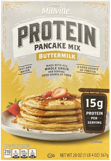 MILLVILLE PANCAKE MIX BUTTERMILK (image for) MILLVILLE PANCAKE MIX BUTTERMILK