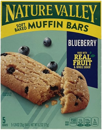 NATURE VALLEY SOFT BAKED MUFFIN BARS BLUEBERRY (image for) NATURE VALLEY SOFT BAKED MUFFIN BARS BLUEBERRY
