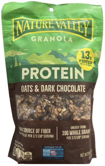 NATURE VALLEY PROTEIN OATS & DARK CHOCOLATE GRANOLA (image for) NATURE VALLEY PROTEIN OATS & DARK CHOCOLATE GRANOLA