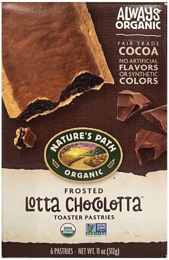 NATURE'S PATH ORGANIC LOTTA CHOCOLOTTA TOASTER PASTRIES (image for) NATURE'S PATH ORGANIC LOTTA CHOCOLOTTA TOASTER PASTRIES