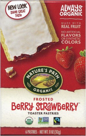 NATURE'S PATH ORGANIC BERRY STRAWBERRY TOASTER PASTRIES (image for) NATURE'S PATH ORGANIC BERRY STRAWBERRY TOASTER PASTRIES