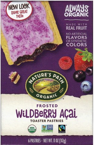 NATURE'S PATH ORGANIC WILDBERRY ACAI TOASTER PASTRIES (image for) NATURE'S PATH ORGANIC WILDBERRY ACAI TOASTER PASTRIES