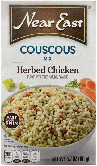 NEAR EAST COUSCOUS MIX HERBED CHICKEN FLAVOR (image for) NEAR EAST COUSCOUS MIX HERBED CHICKEN FLAVOR