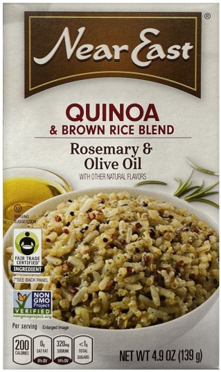 NEAR EAST QUINOA & BROWN RICE BLEND ROSEMARY & OLIVE OIL (image for) NEAR EAST QUINOA & BROWN RICE BLEND ROSEMARY & OLIVE OIL