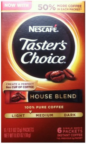 NESCAFE TASTER'S CHOICE HOUSE BLEND INSTANT COFFEE (image for) NESCAFE TASTER'S CHOICE HOUSE BLEND INSTANT COFFEE