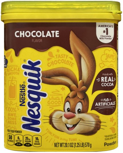 NESQUIK CHOCOLATE FLAVOR POWDER MIX (image for) NESQUIK CHOCOLATE FLAVOR POWDER MIX