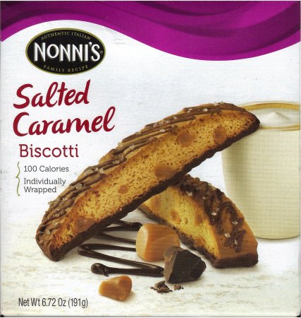 NONNI'S BISCOTTI SALTED CARAMEL (image for) NONNI'S BISCOTTI SALTED CARAMEL