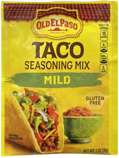 OLD EL PASO TACO SEASONING MIX MILD (image for) OLD EL PASO TACO SEASONING MIX MILD