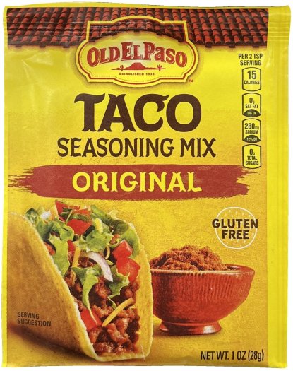 OLD EL PASO TACO SEASONING MIX ORIGINAL (image for) OLD EL PASO TACO SEASONING MIX ORIGINAL