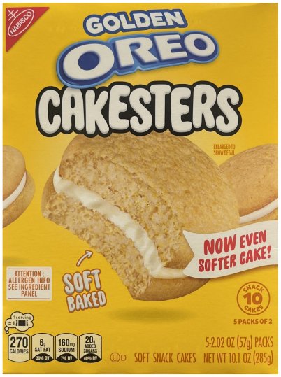 OREO GOLDEN CAKESTERS WITH CREME FILLING (image for) OREO GOLDEN CAKESTERS WITH CREME FILLING