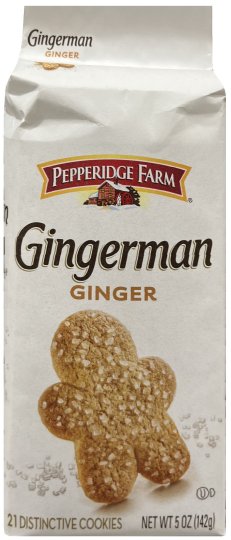 PEPPERIDGE FARM GINGERMAN GINGER COOKIES (image for) PEPPERIDGE FARM GINGERMAN GINGER COOKIES