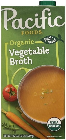 PACIFIC FOODS ORGANIC VEGETABLE BROTH (image for) PACIFIC FOODS ORGANIC VEGETABLE BROTH