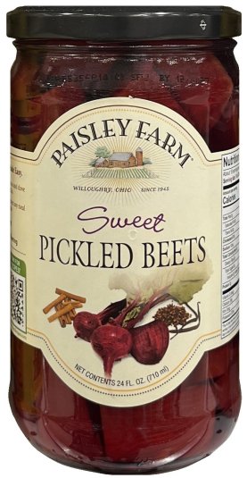 PAISLEY FARM SWEET PICKLED BEETS (image for) PAISLEY FARM SWEET PICKLED BEETS