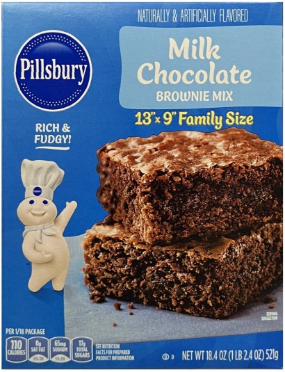 PILLSBURY MILK CHOCOLATE BROWNIE MIX (image for) PILLSBURY MILK CHOCOLATE BROWNIE MIX