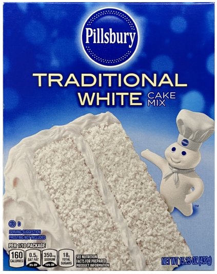 PILLSBURY TRADITIONAL WHITE CAKE MIX (image for) PILLSBURY TRADITIONAL WHITE CAKE MIX