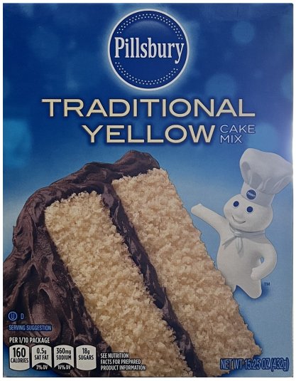 PILLSBURY TRADITIONAL YELLOW CAKE MIX (image for) PILLSBURY TRADITIONAL YELLOW CAKE MIX