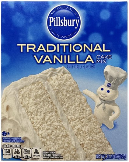 PILLSBURY TRADITIONAL VANILLA CAKE MIX (image for) PILLSBURY TRADITIONAL VANILLA CAKE MIX