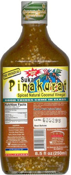 SUKA PINAKURAT SPICED NATURAL COCONUT VINEGAR (image for) SUKA PINAKURAT SPICED NATURAL COCONUT VINEGAR