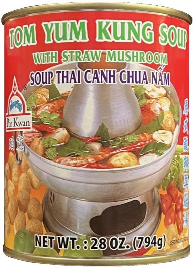 POR KWAN TOM YUM KUNG SOUP WITH STRAW MUSHROOM (image for) POR KWAN TOM YUM KUNG SOUP WITH STRAW MUSHROOM