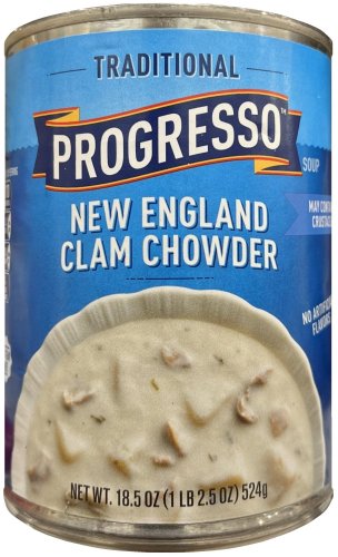 PROGRESSO TRADITIONAL NEW ENGLAND CLAM CHOWDER (image for) PROGRESSO TRADITIONAL NEW ENGLAND CLAM CHOWDER
