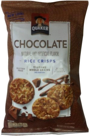 QUAKER CHOCOLATE RICE CRISPS (image for) QUAKER CHOCOLATE RICE CRISPS