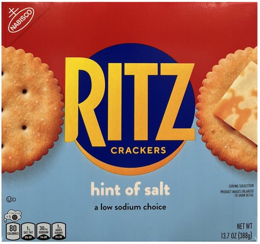 RITZ HINT OF SALT CRACKERS (image for) RITZ HINT OF SALT CRACKERS
