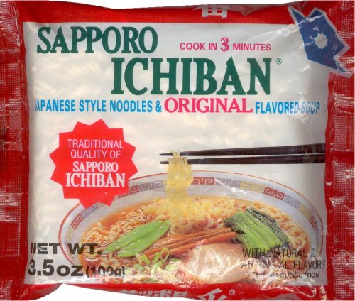 SAPPORO ICHIBAN JAPANESE STYLE NOODLES & ORIGINAL FLAVORED SOUP (image for) SAPPORO ICHIBAN JAPANESE STYLE NOODLES & ORIGINAL FLAVORED SOUP