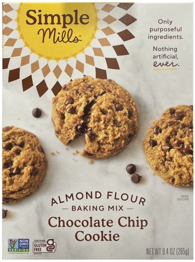 SIMPLE MILLS ALMOND FLOUR CHOCOLATE CHIP COOKIE MIX (image for) SIMPLE MILLS ALMOND FLOUR CHOCOLATE CHIP COOKIE MIX