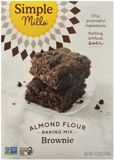 SIMPLE MILLS ALMOND FLOUR BROWNIE MIX (image for) SIMPLE MILLS ALMOND FLOUR BROWNIE MIX