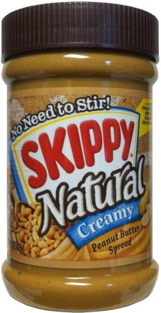 SKIPPY NATURAL CREAMY PEANUT BUTTER (image for) SKIPPY NATURAL CREAMY PEANUT BUTTER