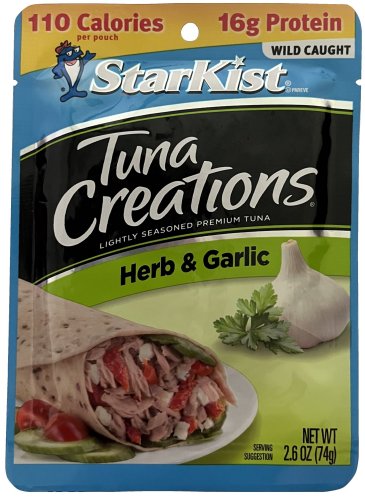 STARKIST TUNA CREATIONS HERB & GARLIC (image for) STARKIST TUNA CREATIONS HERB & GARLIC