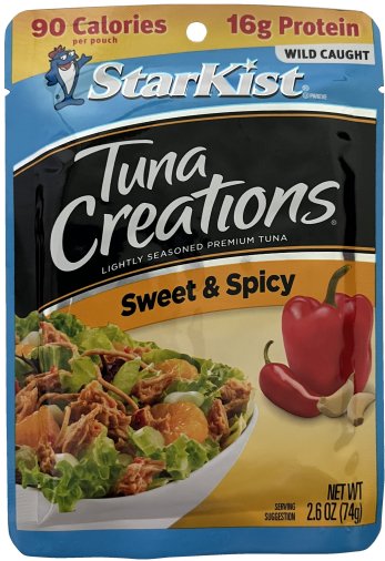 STARKIST TUNA CREATIONS SWEET & SPICY (image for) STARKIST TUNA CREATIONS SWEET & SPICY