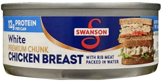 SWANSON WHITE PREMIUM CHUNK CHICKEN BREAST (image for) SWANSON WHITE PREMIUM CHUNK CHICKEN BREAST