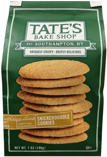 TATE'S BAKE SHOP SNICKERDOODLE COOKIES (image for) TATE'S BAKE SHOP SNICKERDOODLE COOKIES