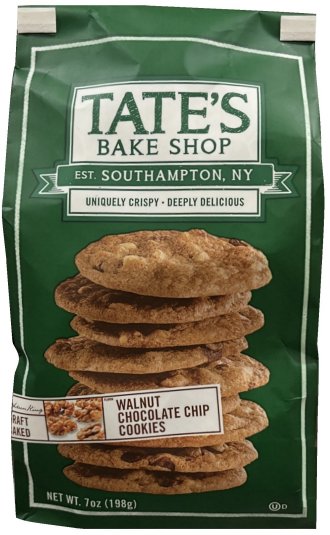 TATE'S BAKE SHOP WALNUT CHOCOLATE CHIP COOKIES (image for) TATE'S BAKE SHOP WALNUT CHOCOLATE CHIP COOKIES