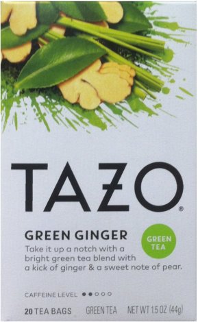 TAZO GREEN GINGER TEA (image for) TAZO GREEN GINGER TEA