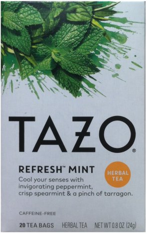 TAZO REFRESH MINT HERBAL TEA (image for) TAZO REFRESH MINT HERBAL TEA